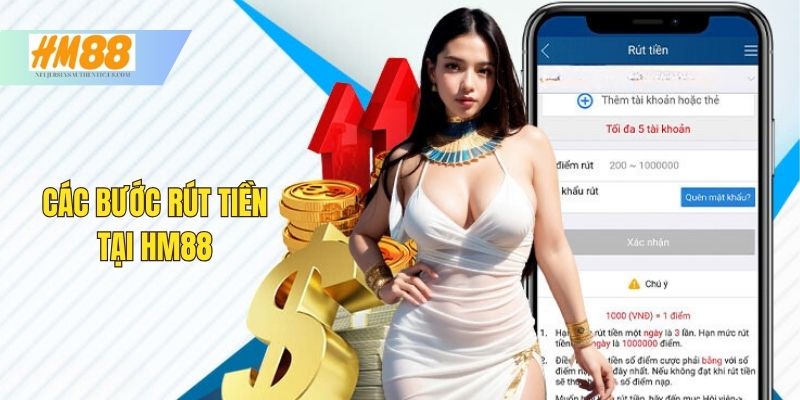 Các bước rút tiền HM88 cực kỳ đơn giản